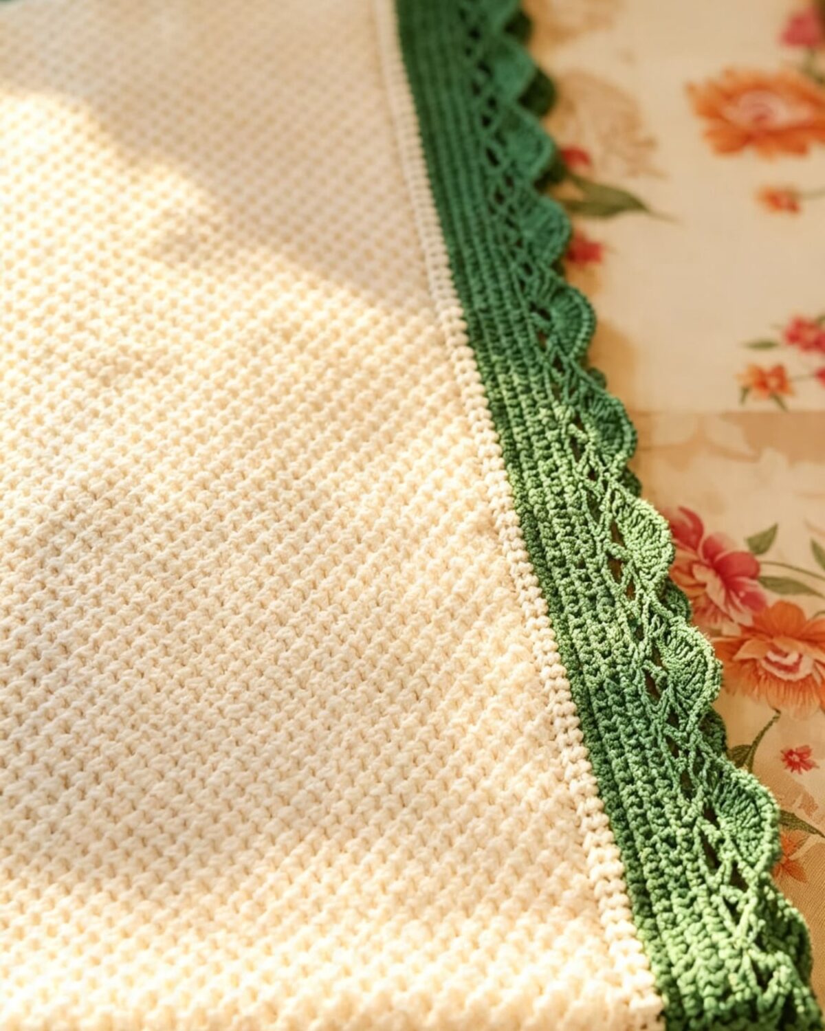 Honeycomb stitch blanket